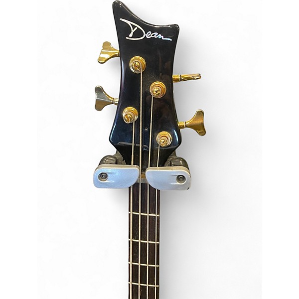 Used Dean edge pro 4 Trans Black Electric Bass Guitar