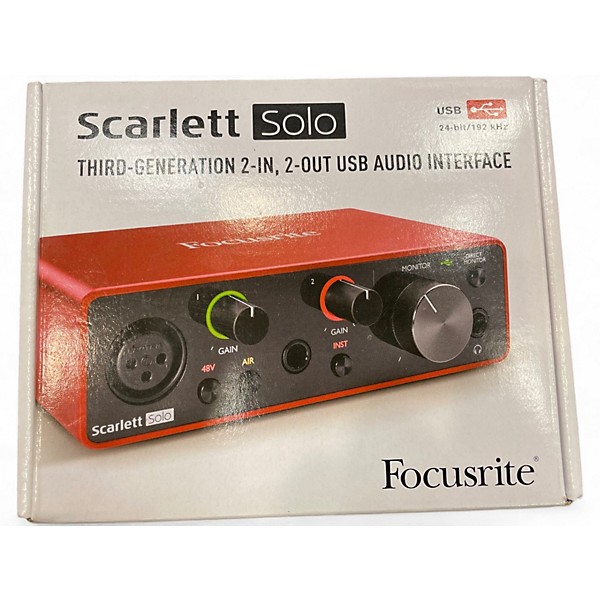 Used Focusrite Scarlett Solo Gen 3 Audio Interface