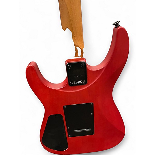 Used Jackson JS24 DKAM Dinky Archtop Satin Red Solid Body Electric Guitar