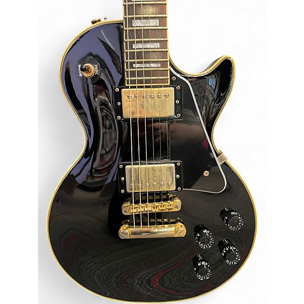 Used Epiphone Les Paul Custom Pro Ebony Solid Body Electric Guitar