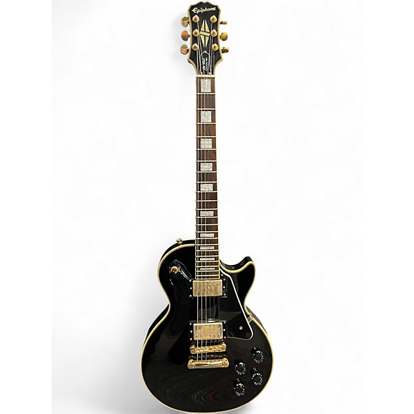 Used Epiphone Les Paul Custom Pro Ebony Solid Body Electric Guitar
