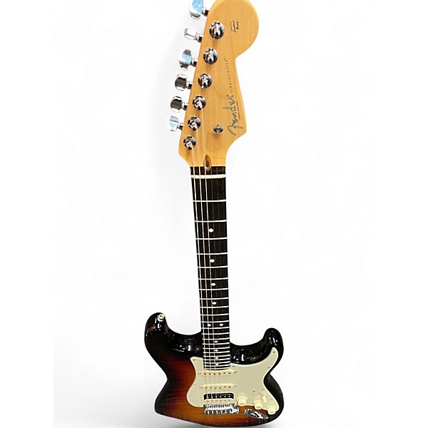 Used Fender American Professional Standard Stratocaster HSS 3 Tone Sunburst Solid Body Electric Guitar