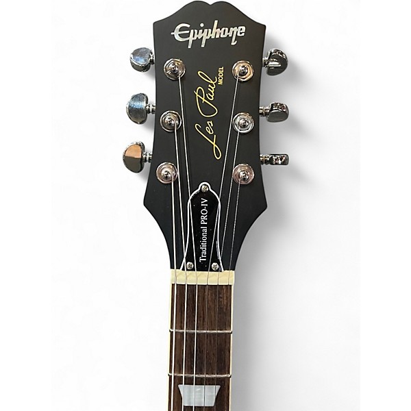 Used Epiphone Les Paul Traditional Pro IV Ocean Blue Burst Solid Body Electric Guitar