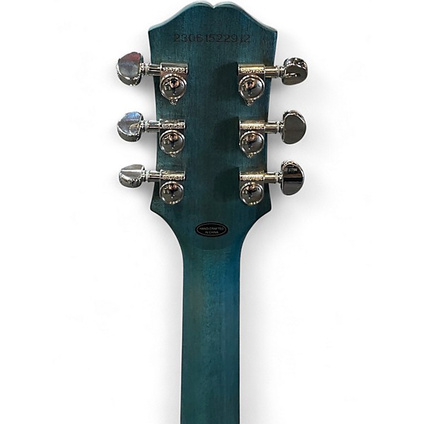 Used Epiphone Les Paul Traditional Pro IV Ocean Blue Burst Solid Body Electric Guitar