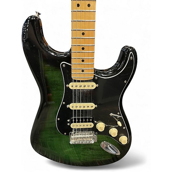 Used Fender Player Plus Stratocaster Plus Top HSS green burst Solid Body Electric Guitar