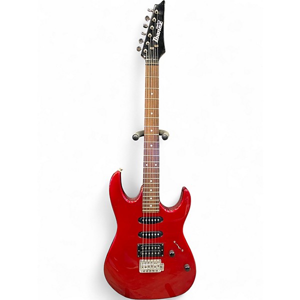 Used Ibanez GRX45 Metallic Red Solid Body Electric Guitar