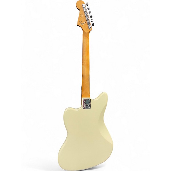 Used Squier J Mascis Jazzmaster Vintage White Solid Body Electric Guitar