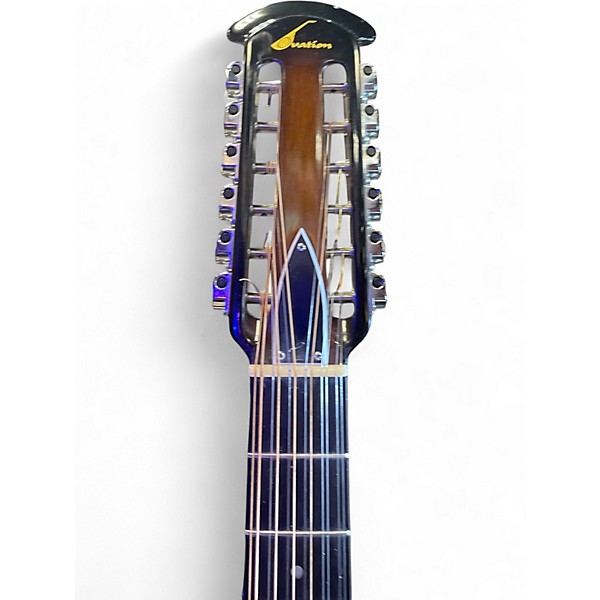 Used Ovation 1615 3 Color Sunburst 12 String Acoustic Electric Guitar