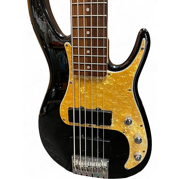 Vintage 1990s Peavey Axcelerator Black Sparkle Electric Bass Guitar