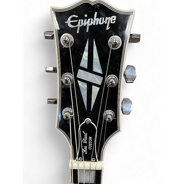 Used Epiphone Adam Jones Les Paul Custom Silver Burst Solid Body Electric Guitar