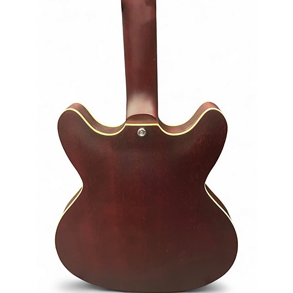 Used Grote 335 Style Trans Purple Hollow Body Electric Guitar