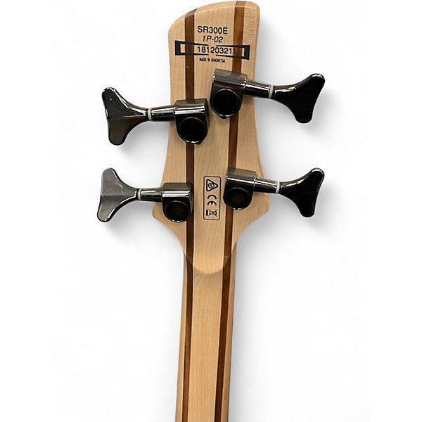 Used Ibanez SDGR SR300E 2 Color Sunburst Electric Bass Guitar