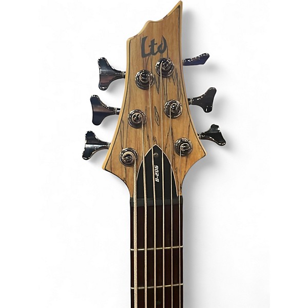 Used ESP LTD B206SM 6 String Spalted Maple Electric Bass Guitar