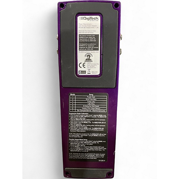 Used DigiTech hendrix wah Effect Pedal