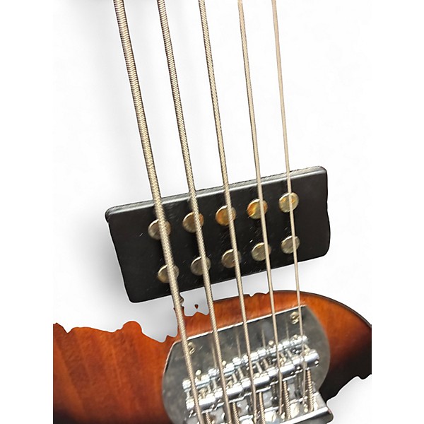 Used Sterling by Music Man Ray5 5 String 2 Color Sunburst Electric Bass Guitar