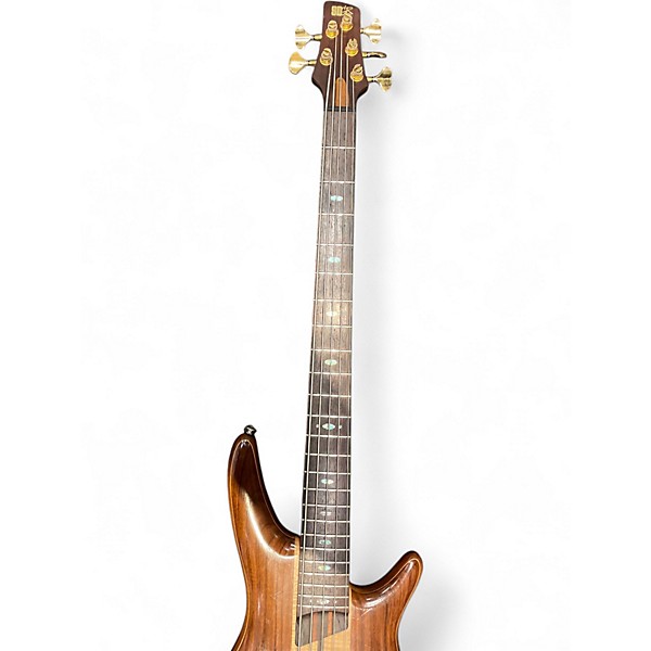 Used Ibanez SR1355 DUAL MOCHA BURST FLAT Electric Bass Guitar