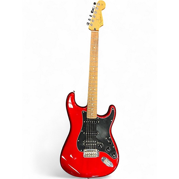 Used Fender Player Stratocaster HSS Candy Apple Red Solid Body Electric Guitar