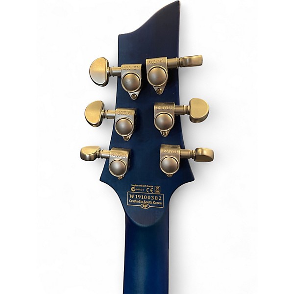 Used Schecter Guitar Research C1 Platinum Trans Blue Solid Body Electric Guitar