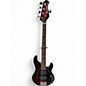 Used Ernie Ball Music Man Stingray HH 5 String RED SPARKLE BURST Electric Bass Guitar thumbnail