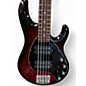 Used Ernie Ball Music Man Stingray HH 5 String RED SPARKLE BURST Electric Bass Guitar