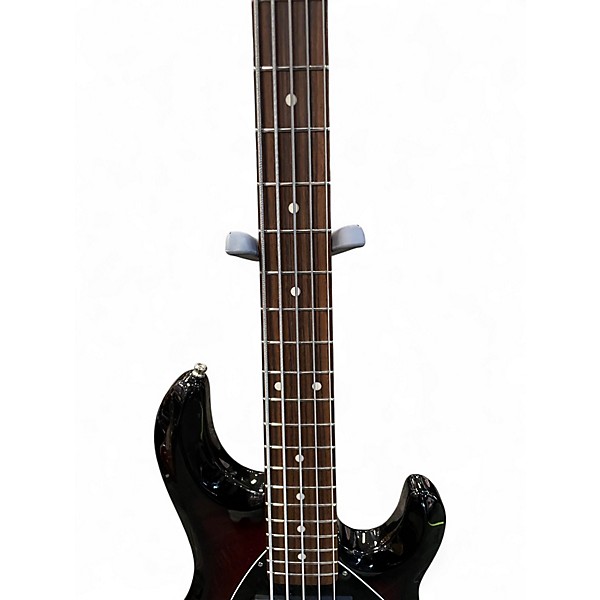 Used Ernie Ball Music Man Stingray HH 5 String RED SPARKLE BURST Electric Bass Guitar