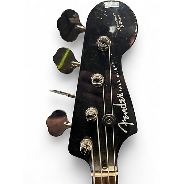 Used Fender Aerodyne Jazz Bass Black Electric Bass Guitar