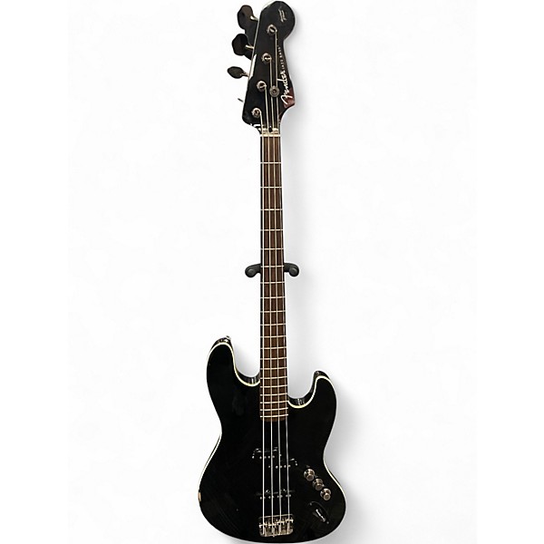 Used Fender Aerodyne Jazz Bass Black Electric Bass Guitar