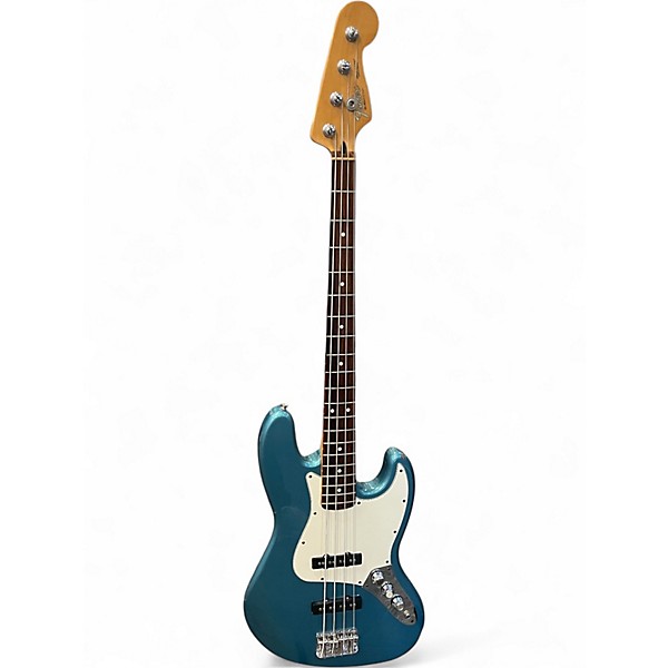 Used Fender Standard Jazz Bass Blue Electric Bass Guitar