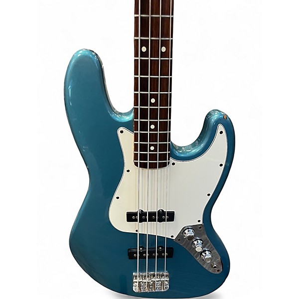 Used Fender Standard Jazz Bass Blue Electric Bass Guitar