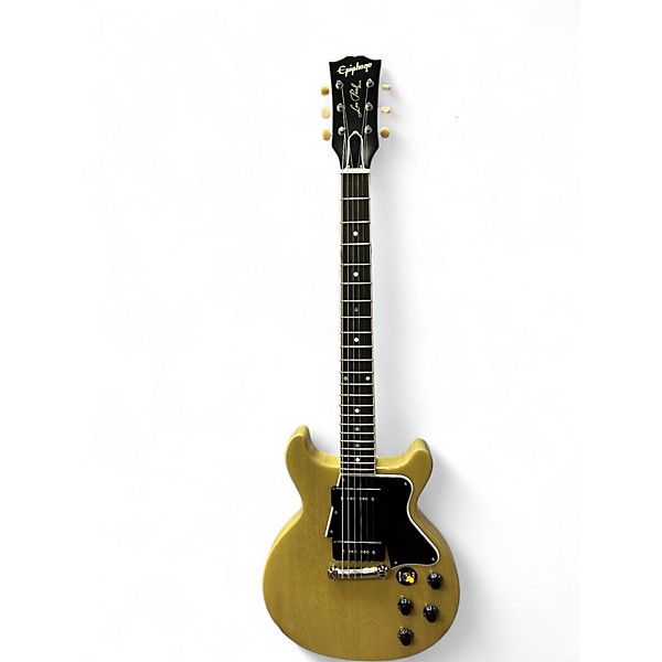 Used Epiphone INSPIRED BY GIBSON LES PAUL SPECIAL DOUBLE CUT TV Yellow Solid Body Electric Guitar