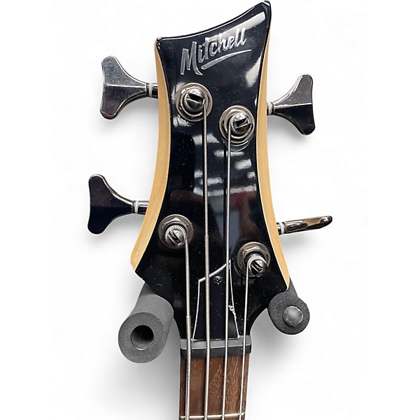 Used Mitchell MB200 Metal Gray Electric Bass Guitar