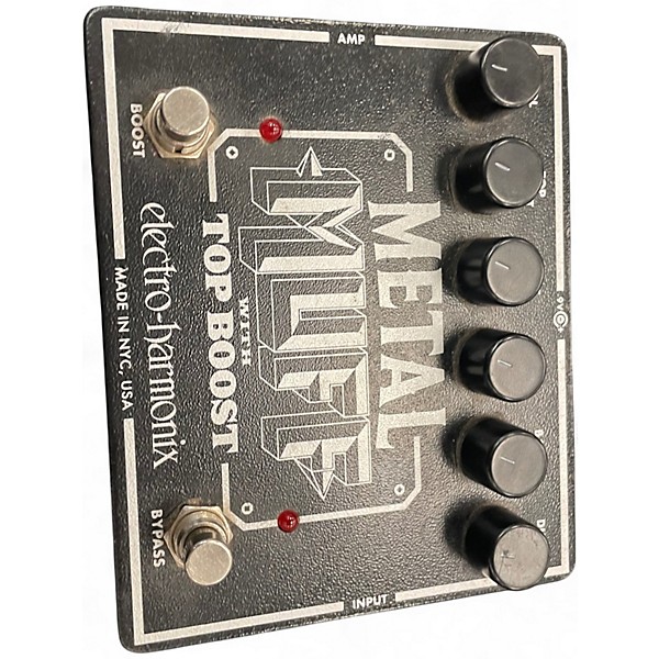 Used Electro-Harmonix Metal Muff Distortion With Top Boost Effect Pedal