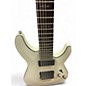Used Schecter Guitar Research Demon 7 String White Solid Body Electric Guitar