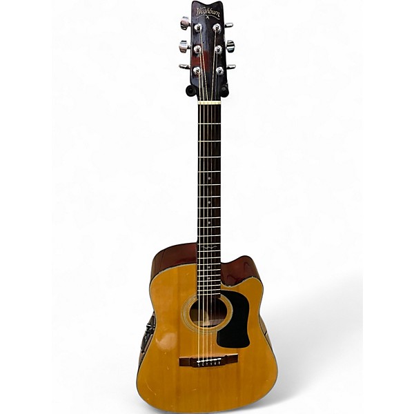 Used Washburn D12CE NATURAL Acoustic Electric Guitar