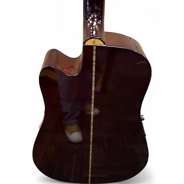 Used Washburn D12CE NATURAL Acoustic Electric Guitar