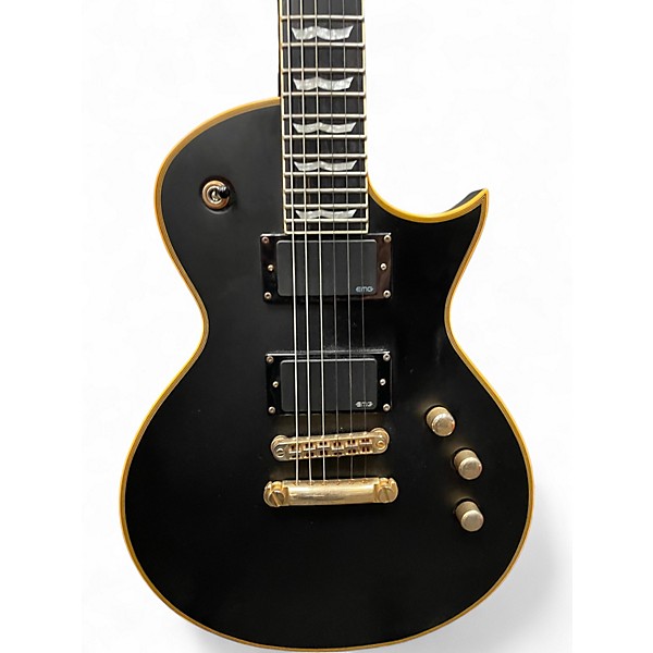 Used ESP LTD EC1000 Black and Yellow Solid Body Electric Guitar