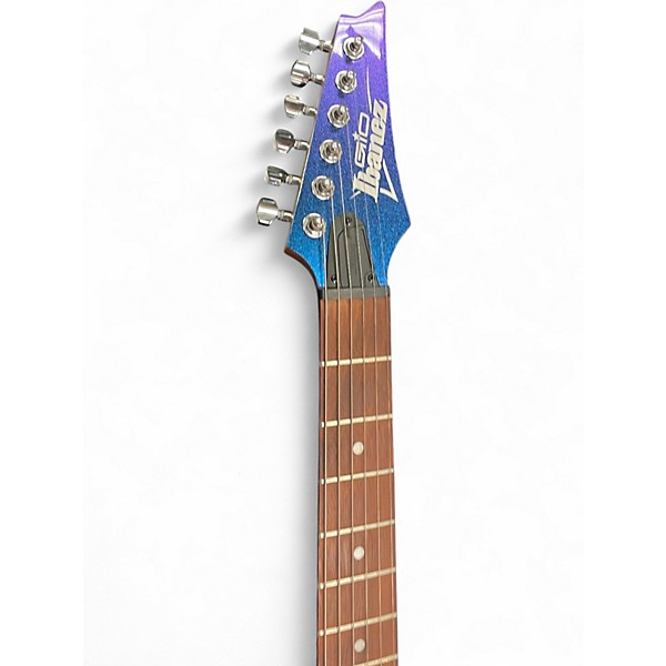 Used Ibanez GRG121SP Blue Metal Chameleon Solid Body Electric Guitar