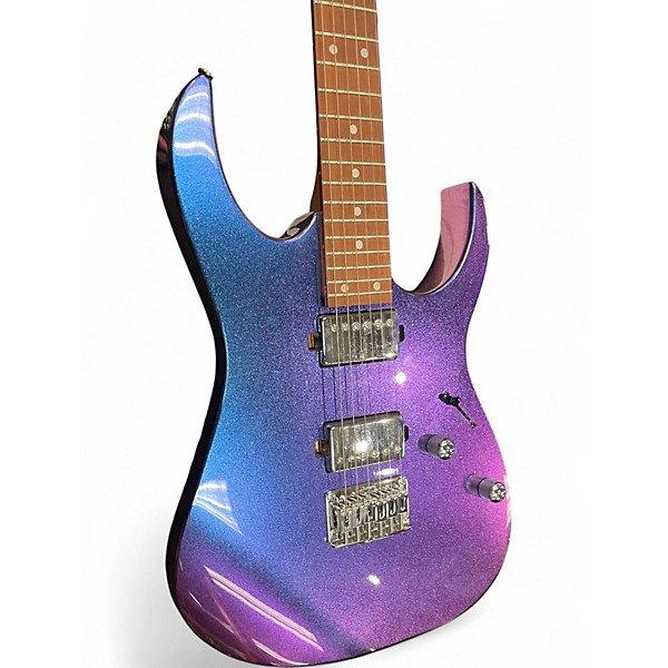 Used Ibanez GRG121SP Blue Metal Chameleon Solid Body Electric Guitar