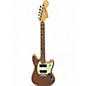 Used 2021 Fender PLAYER MUSTANG 90 Burgundy Mist Metallic Solid Body Electric Guitar thumbnail