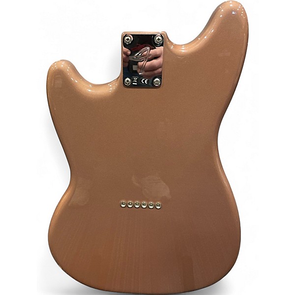 Used 2021 Fender PLAYER MUSTANG 90 Burgundy Mist Metallic Solid Body Electric Guitar