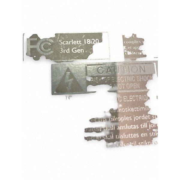 Used Focusrite Scarlett 18i20 Gen 3 Audio Interface