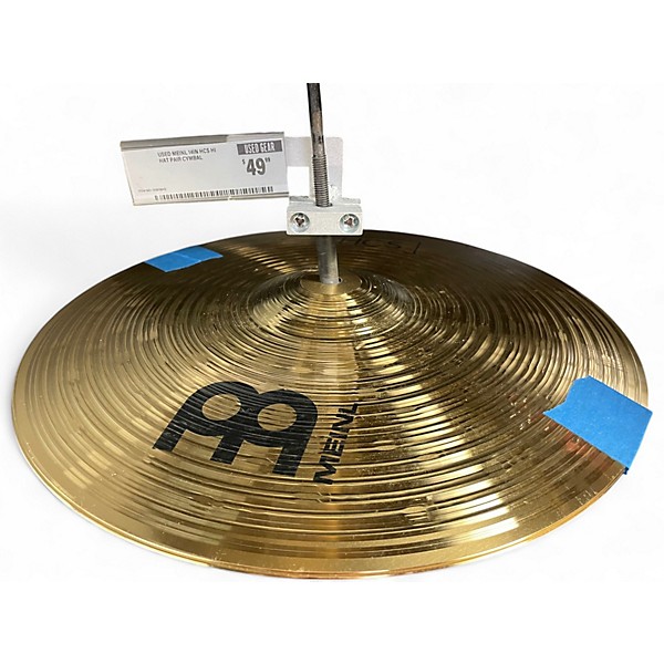 Used MEINL 14in HCS Hi Hat Pair Cymbal