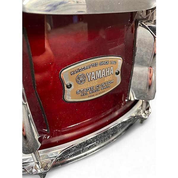 Used Yamaha 14X5.5 Stage Custom Snare Wine Red Drum