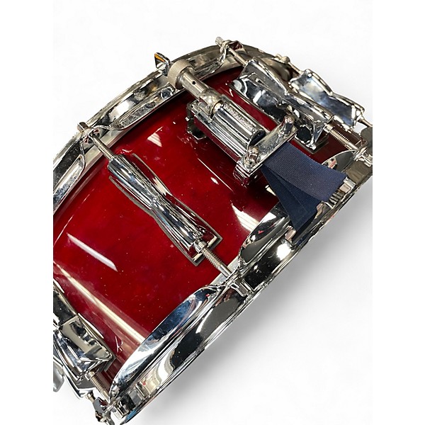Used Yamaha 14X5.5 Stage Custom Snare Wine Red Drum