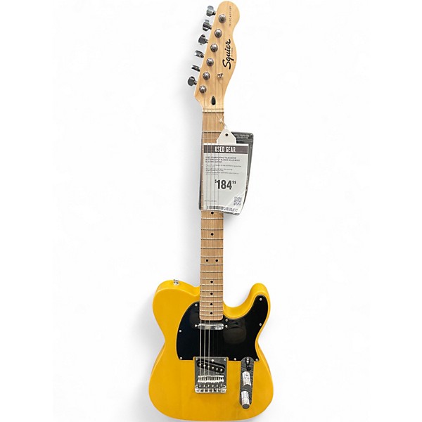 Used Squier SONIC TELECASTER Butterscotch Blonde Solid Body Electric Guitar