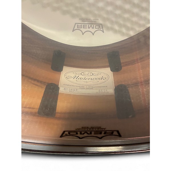 Used Pearl 14in MASTERWORKS SNARE Mahogany Gum Drum