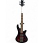 Used Schecter Guitar Research Stiletto Extreme 4 String Black Electric Bass Guitar thumbnail