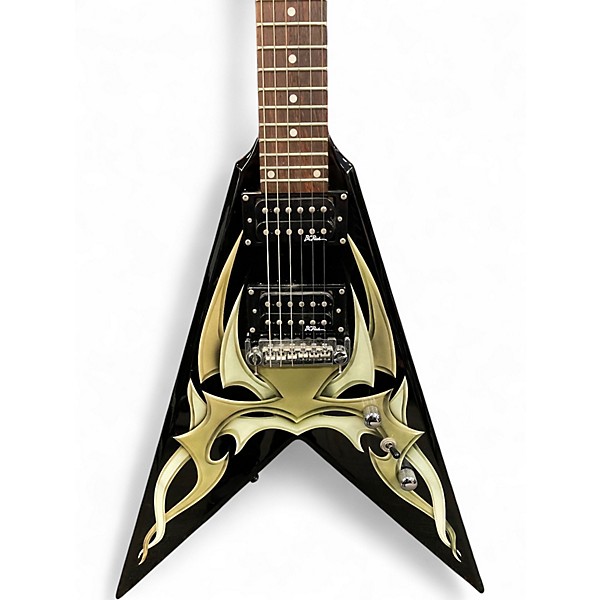 Used B.C. Rich KKVFG2 Kerry King V2 GRAPHIC BLACK Solid Body Electric Guitar