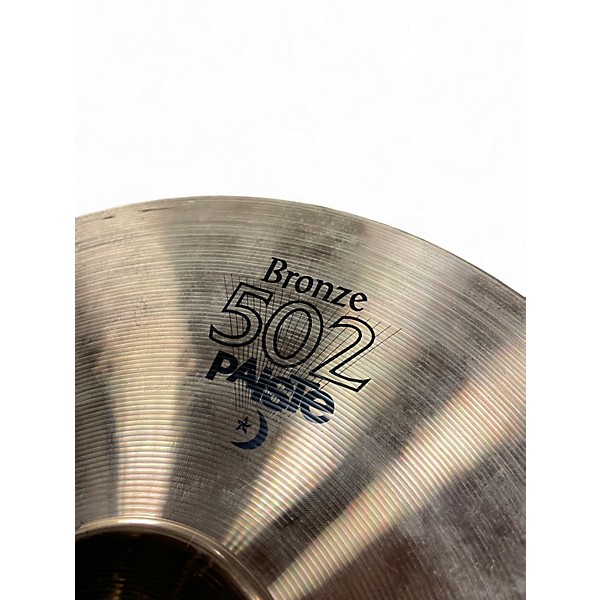 Used Paiste 14in BRONZE 502 HI HAT PAIR Cymbal