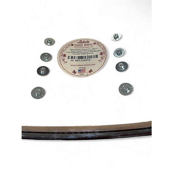 Used Ludwig 14in Classic Maple 20-lug snare Maple Drum